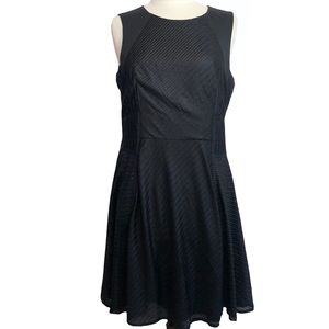 Badgley Mischka Black Fit & Flare Sleeveless Dress